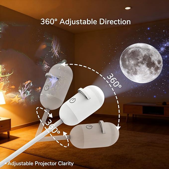 Oranwin 2-in-1 Galaxy Star Projector Night Light with USB Power
