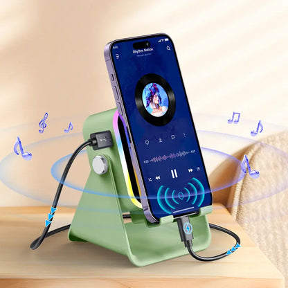 Oranwin 5-in-1 Induction Bluetooth Speaker Phone Stand