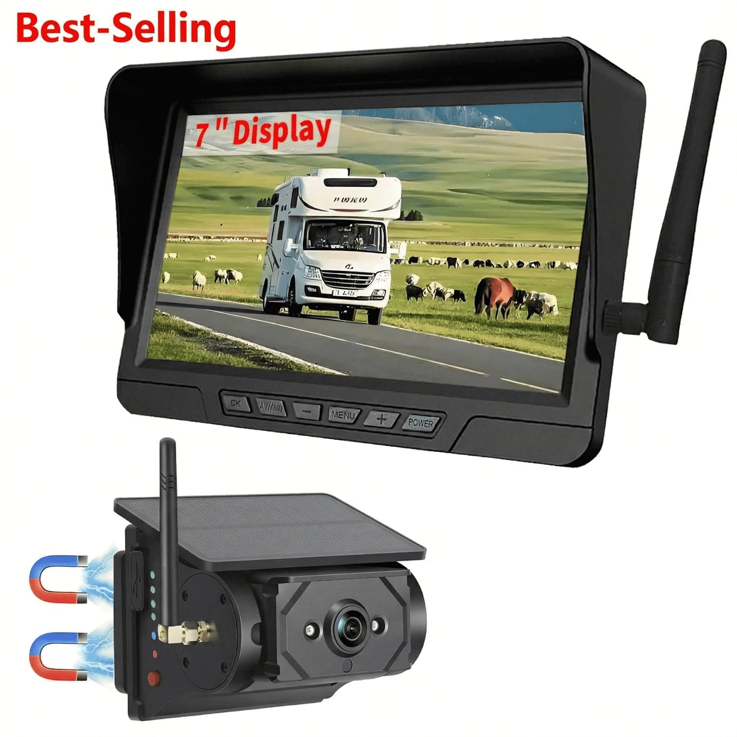 Oranwin Magnetic Solar Wireless Backup Camera