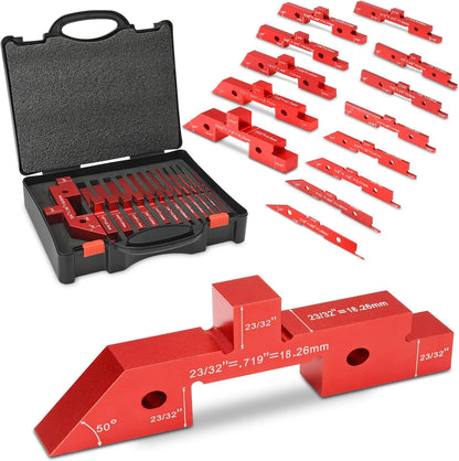 Oranwin 14-Piece Precision Aluminum Setup Blocks for Woodworking