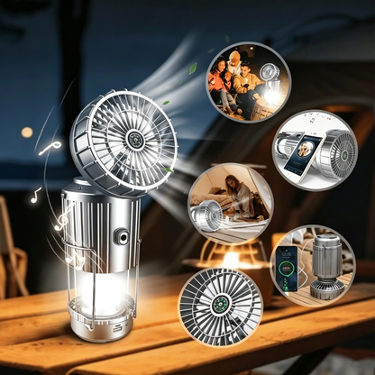 5-in-1 Solar Camping Lantern & Fan