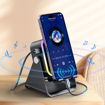 Oranwin 5-in-1 Induction Bluetooth Speaker Phone Stand