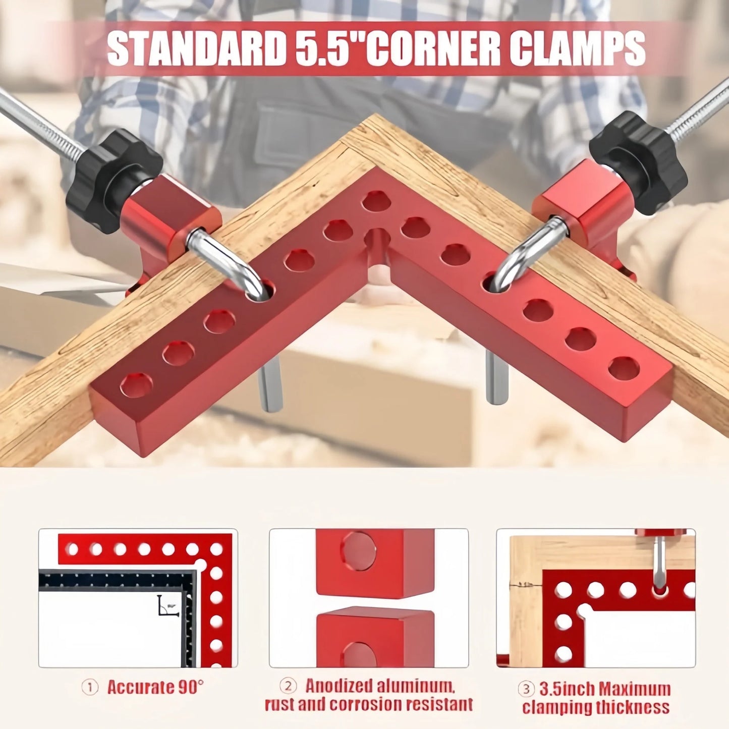 Oranwin 90 Degree Aluminum Corner Clamps