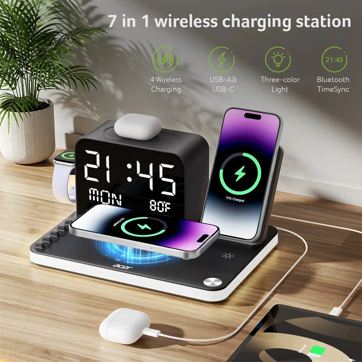 Oranwin Multifunctional Wireless Charging Station