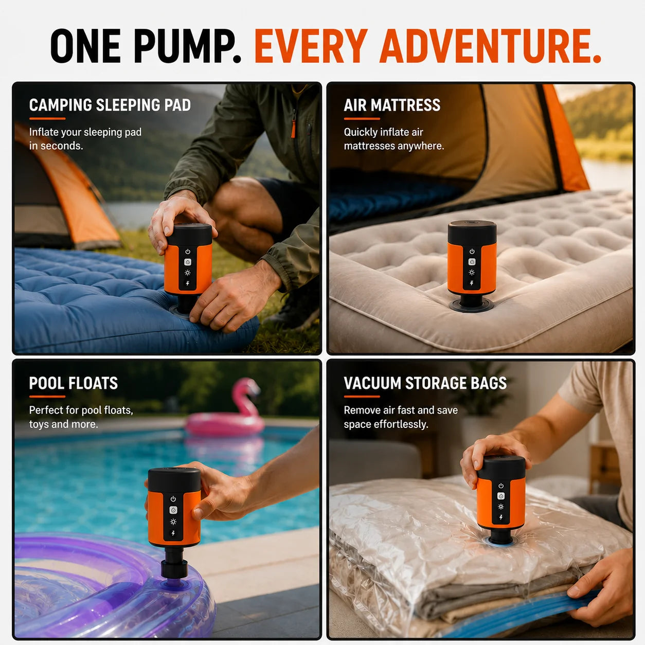 Oranwin Ultra Fast Rechargeable Electric Air Pump