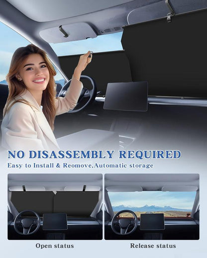 Oranwin Automatic Retractable Car Windshield Sunshade
