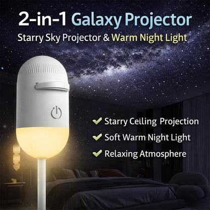 Oranwin 2-in-1 Galaxy Star Projector Night Light with USB Power