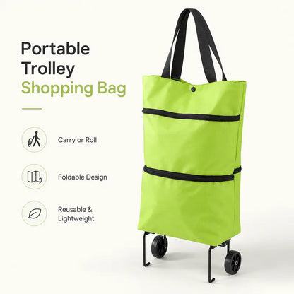 Oranwin Foldable Wheeled Shopping Trolley Bag