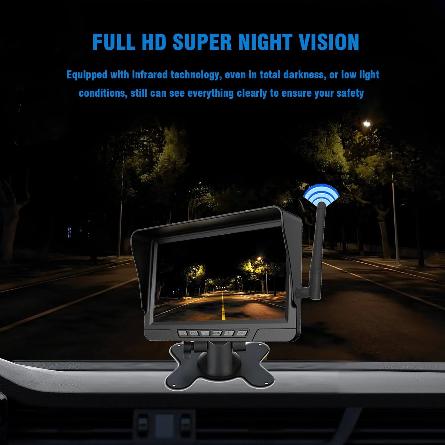 Oranwin Magnetic Solar Wireless Backup Camera