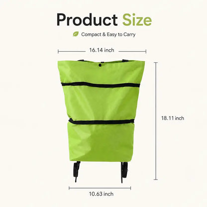 Oranwin Foldable Wheeled Shopping Trolley Bag
