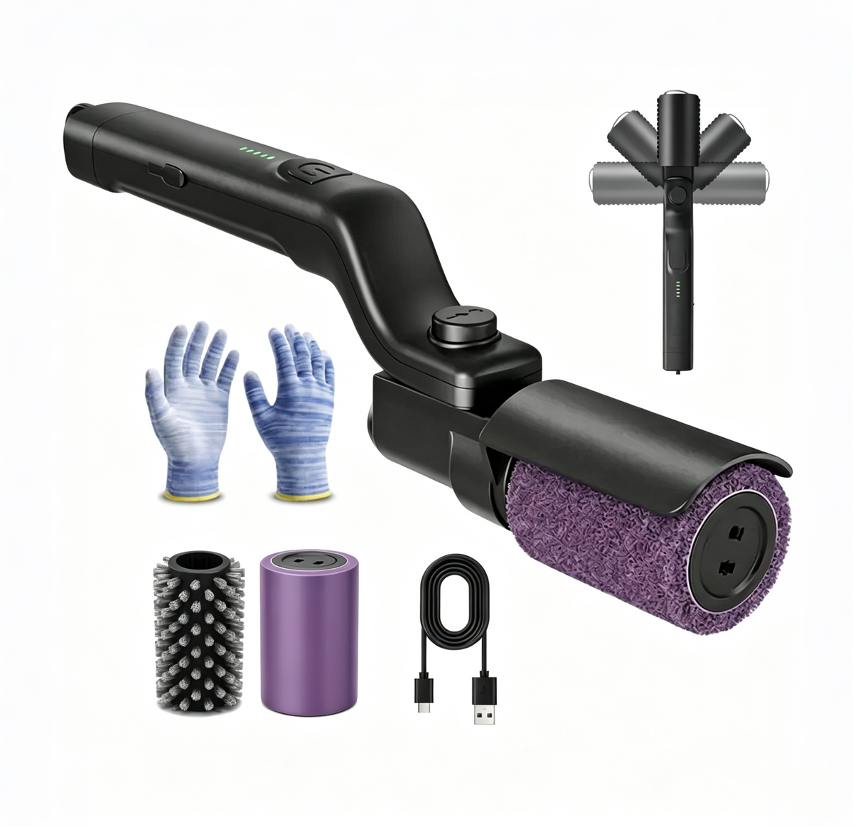 Oranwin 2-in-1 Cordless Electric Grill Brush & Scrubber