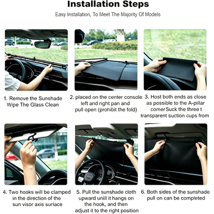 Oranwin Automatic Retractable Car Windshield Sunshade