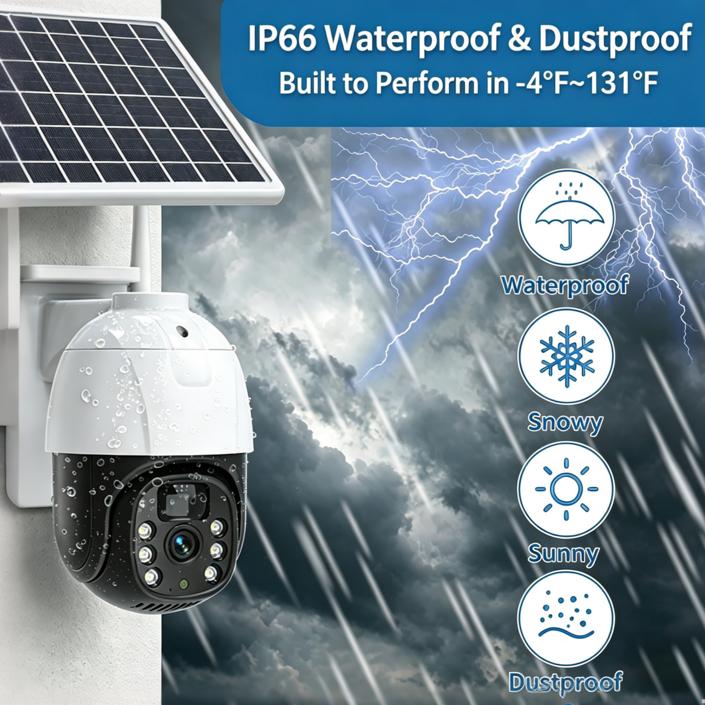 Oranwin 2K 4MP Solar Security Camera (WiFi/4G)