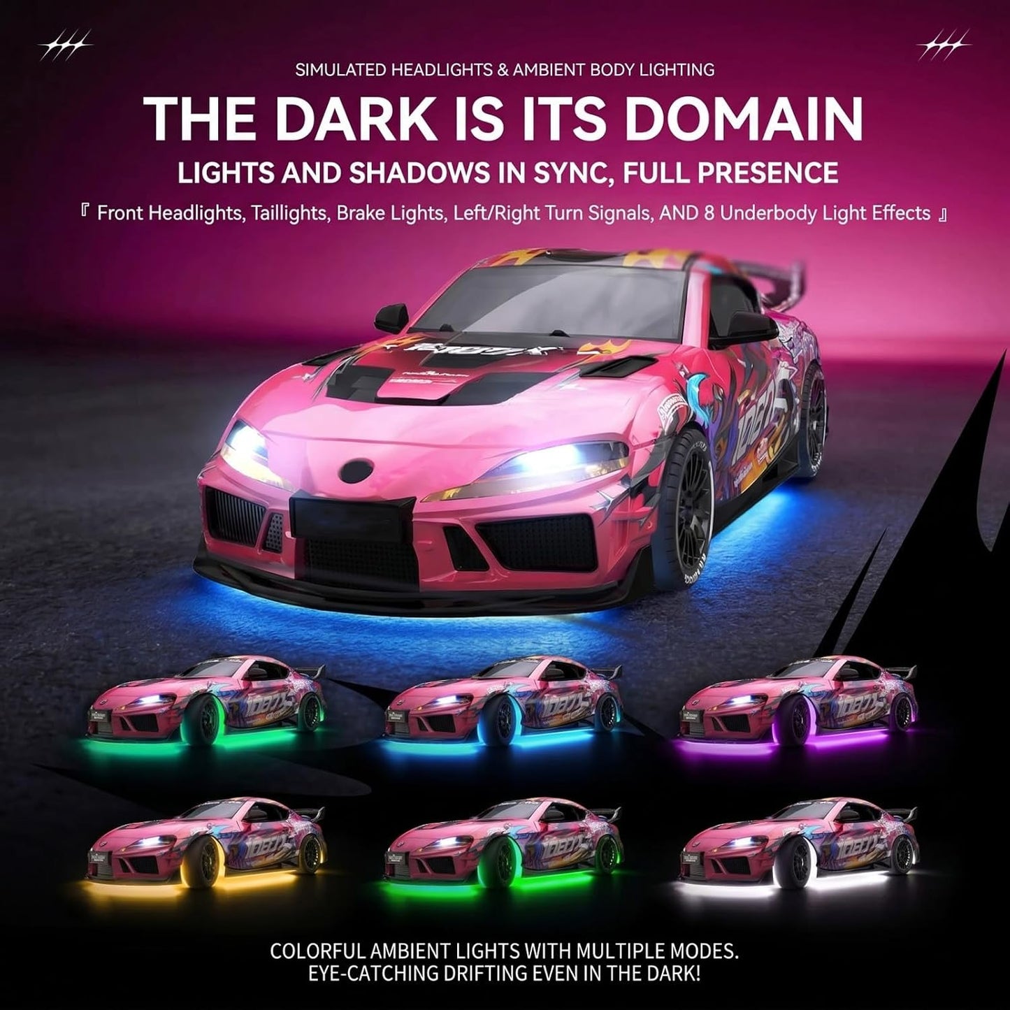 Oranwin 1:43 RC Drift Car – Lion Dance Painting