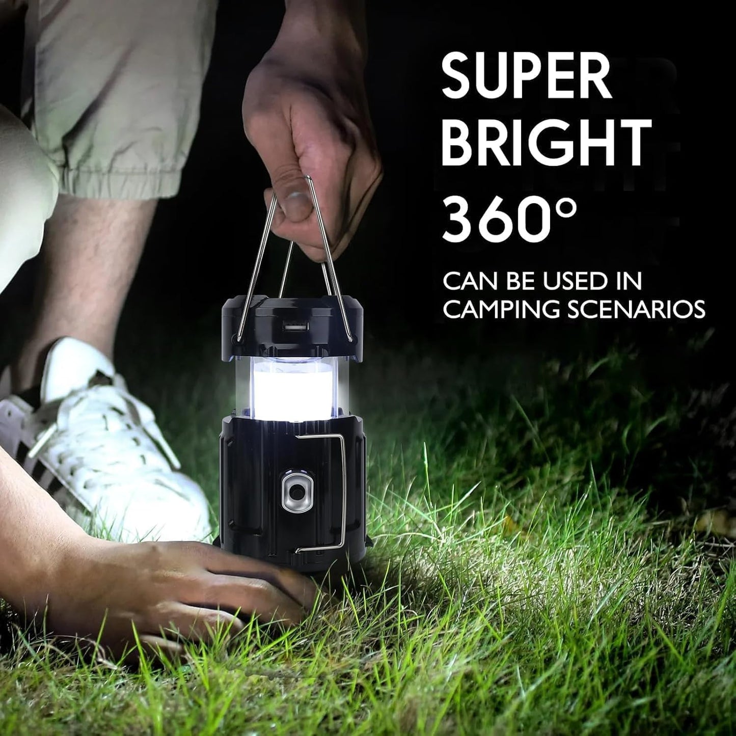 5-in-1 Solar Camping Lantern & Fan