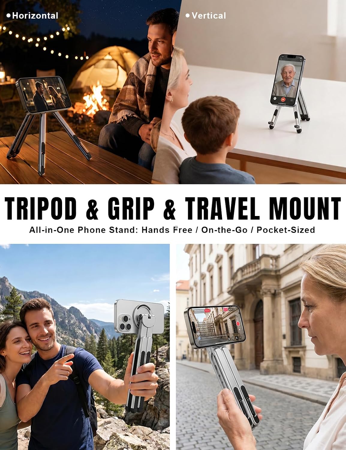 Oranwin 4-in-1 Foldable Laptop Stand with Phone Holder