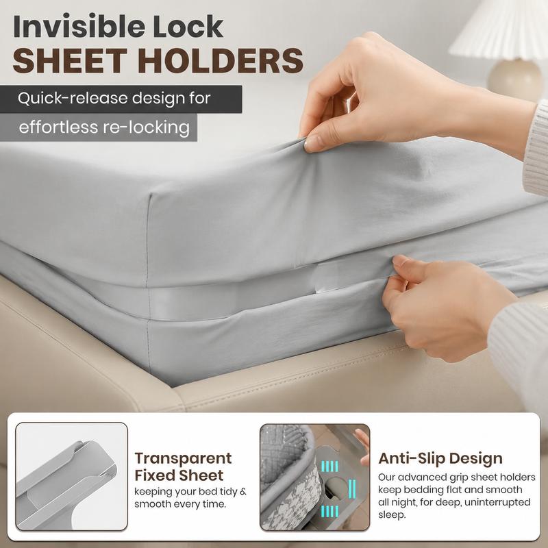 Oranwin 4-Pack Heavy Duty Bed Sheet Clips