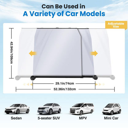 Oranwin Automatic Retractable Car Windshield Sunshade