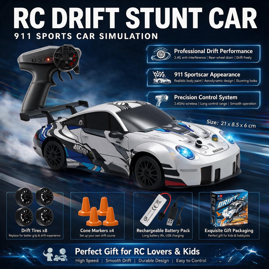 Oranwin 1:24 RC Drift Stunt Car – 911 Style