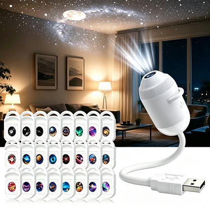 Oranwin 2-in-1 Galaxy Star Projector Night Light with USB Power