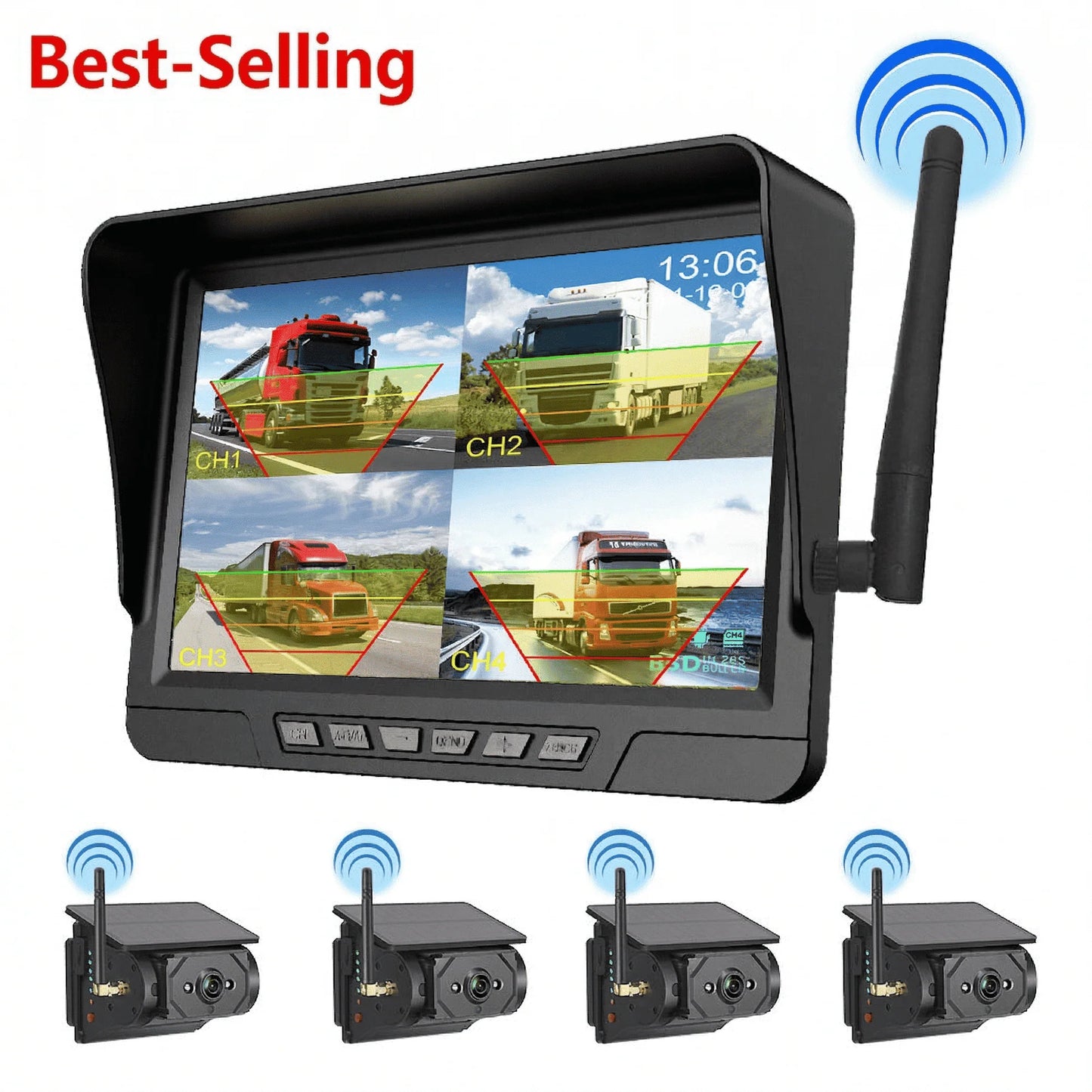 Oranwin Magnetic Solar Wireless Backup Camera