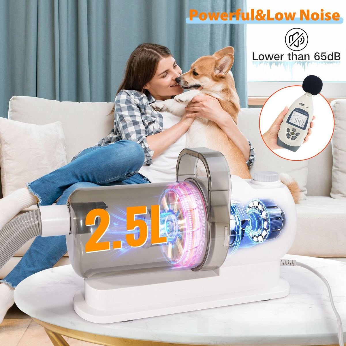 Oranwin Pet Grooming Vacuum Kit