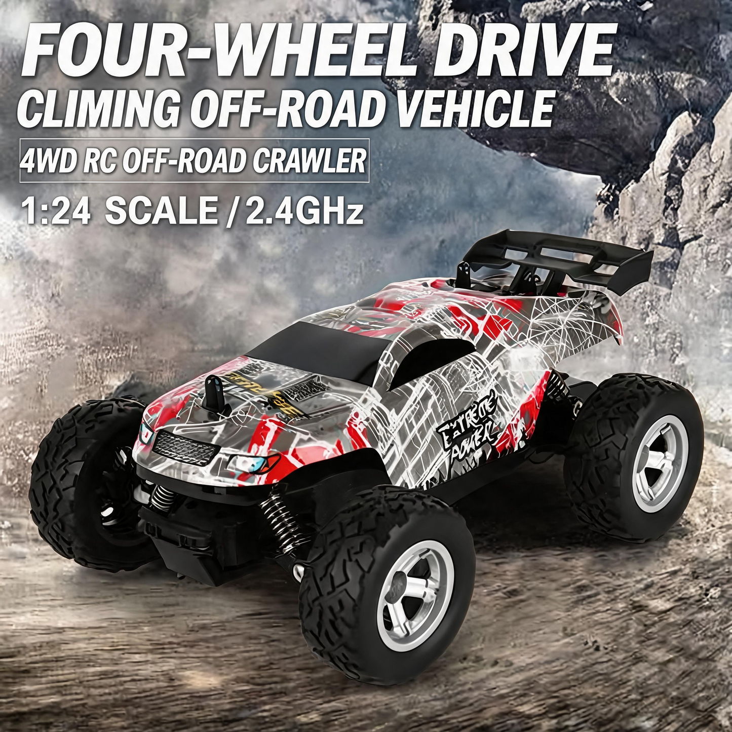 Oranwin 1:24 High-Power RC Off-Road Buggy with 4WD Drive System
