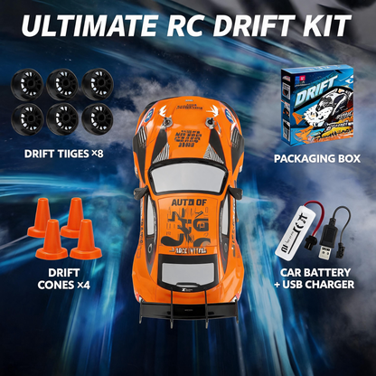 Oranwin 1:24 Scale GT RC Drift Stunt Car with 2.4GHz Remote Control