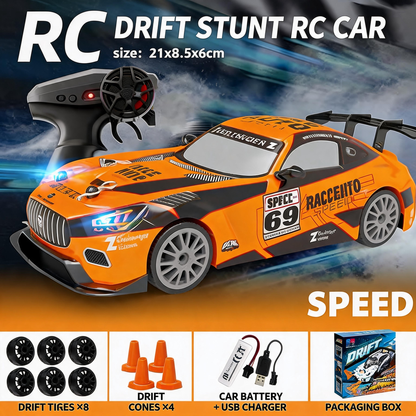 Oranwin 1:24 Scale GT RC Drift Stunt Car with 2.4GHz Remote Control