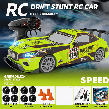 Oranwin 1:24 Scale GT RC Drift Stunt Car with 2.4GHz Remote Control