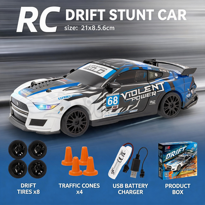 Oranwin 1:24 Scale Velocity Power RC Drift Stunt Car with 2.4GHz Remote Control