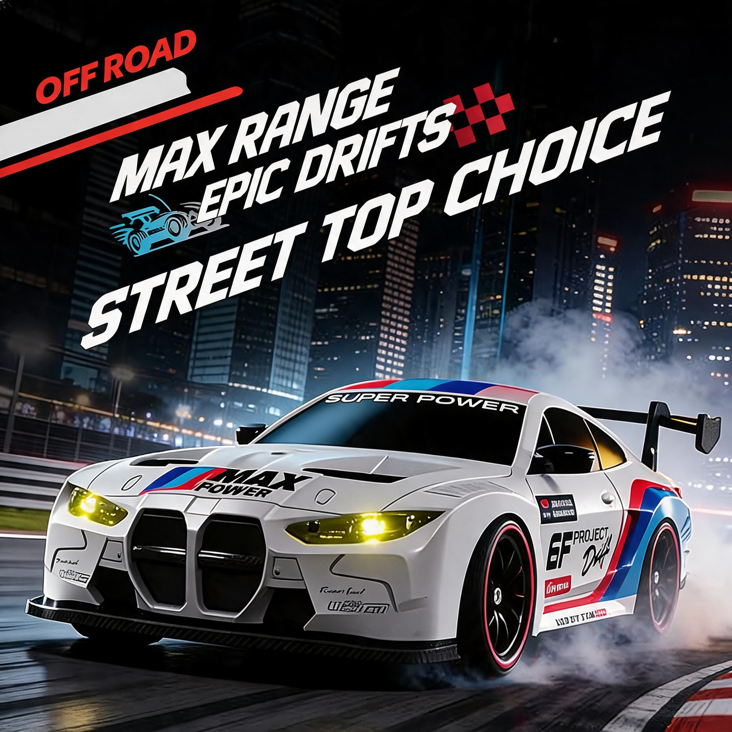 Oranwin 1:24 Scale BMW GT3 Style 4WD RC Drift Racing Car