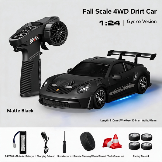 Oranwin 1:24 4WD Gyro RC Drift Car – GT3 RS Style