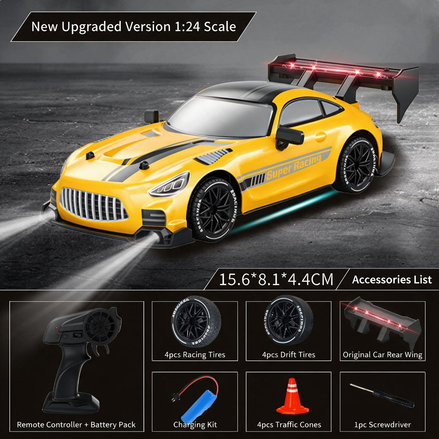 Oranwin 1:24 4WD RC Drift Car – Super Racing Style