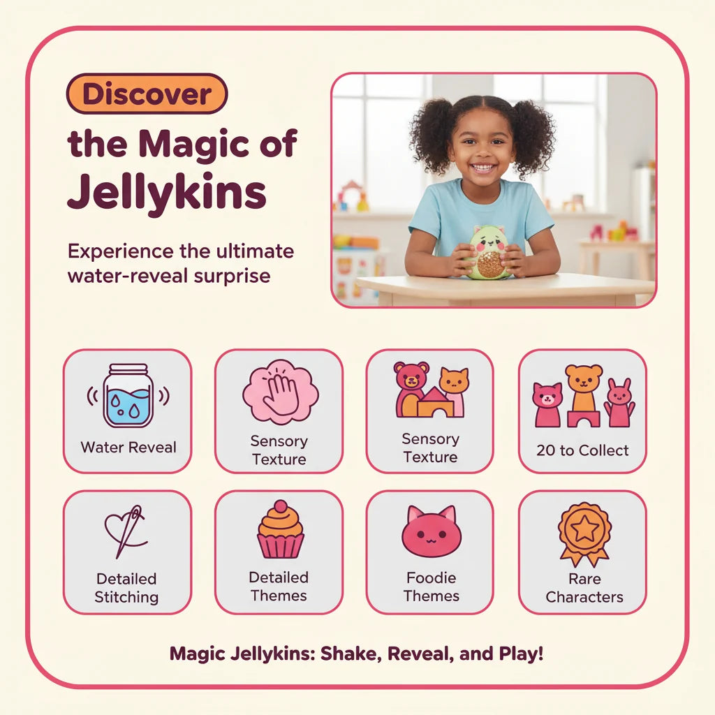 Oranwin Magic Jellykins Water Reveal Squishy Plush Toy