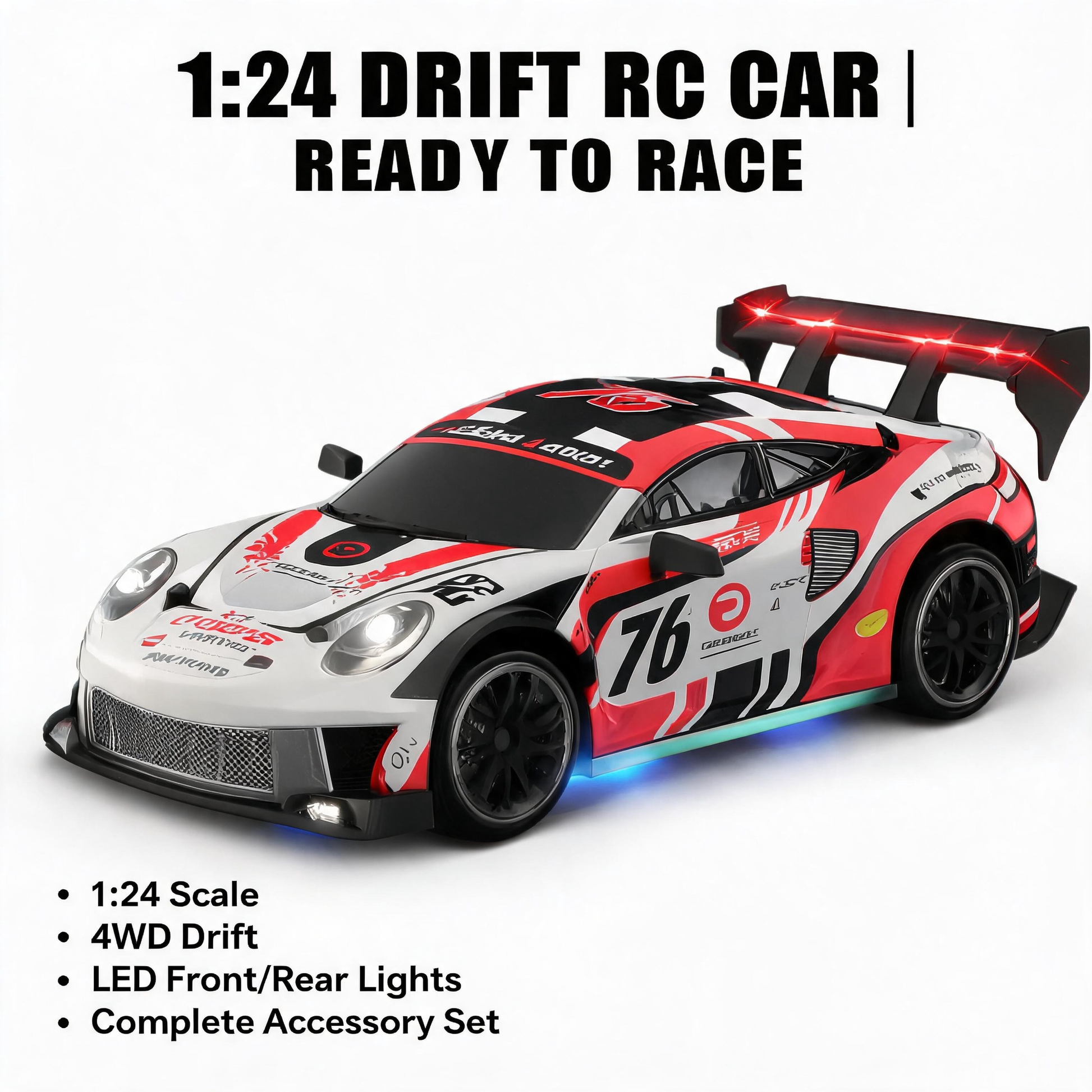 Oranwin 1:24 drift RC car ready to race